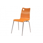 橙色款钢木椅 CY-GM026