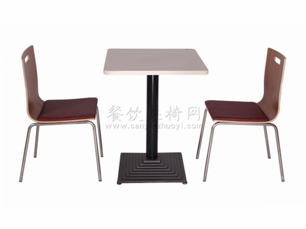 一桌两椅，孝感钢木餐桌椅