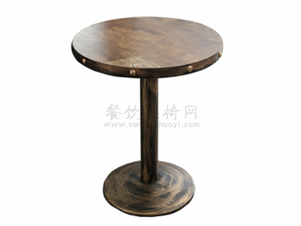 工业风餐桌，仙桃市钢木桌