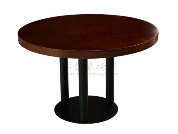 绵阳餐桌定制，实木圆餐桌