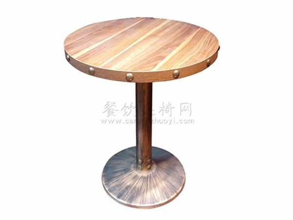 德阳市工业风钢木西餐桌子