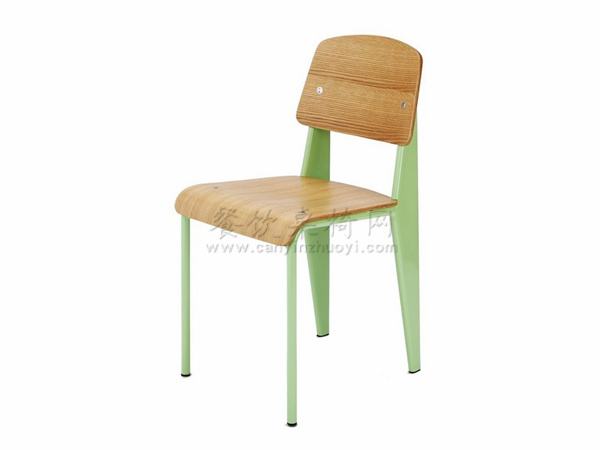 钢木餐椅，雅安汉堡店家具