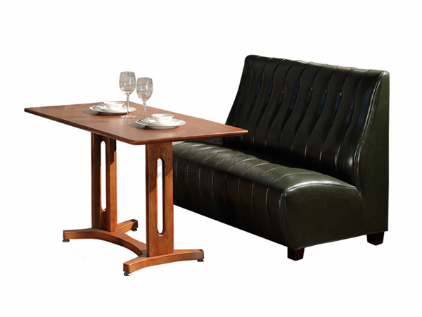 威宁咖啡厅桌子和卡座沙发