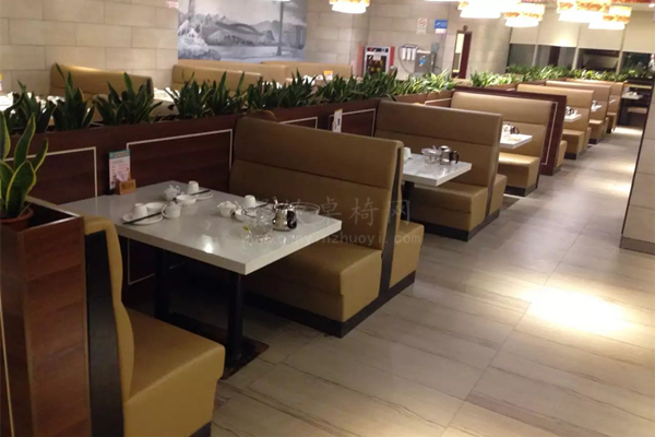 港式休闲餐厅卡座沙发案例