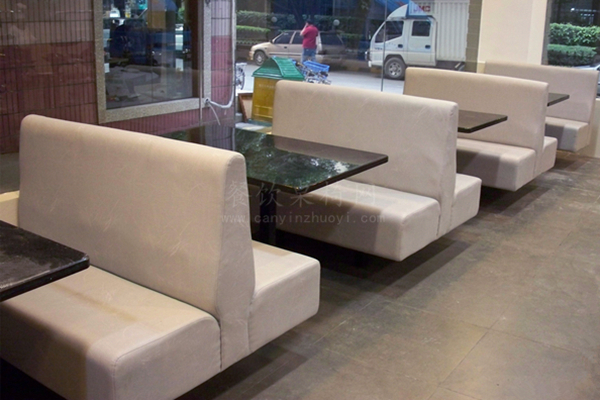 茶餐厅用卡座沙发案例实拍