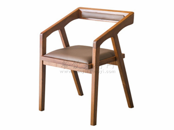安顺北欧风格实木扶手餐椅