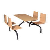 黔南单位连体结构食堂桌椅