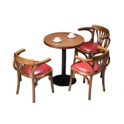 威宁实木桌椅，咖啡厅桌椅
