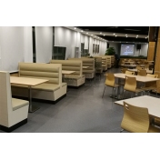 工商学院食堂餐饮沙发桌椅