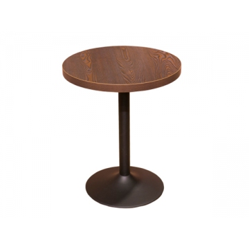 喇叭盘桌子，莆田钢木餐桌