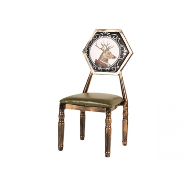 菱形椅，萍乡铁艺复古餐椅