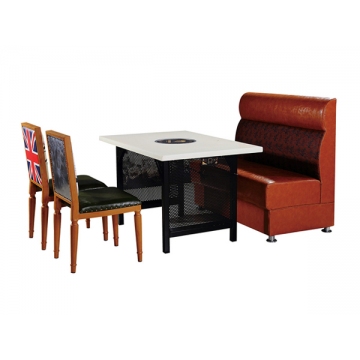 洛阳火锅店沙发和餐桌椅子