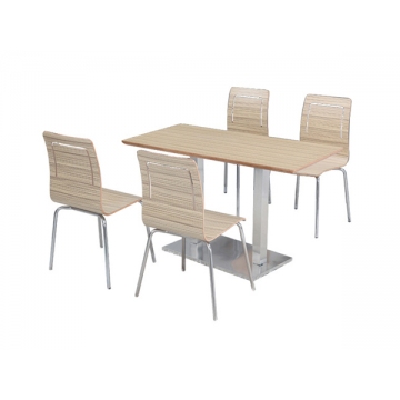 钢木餐桌椅，苏州餐饮桌椅