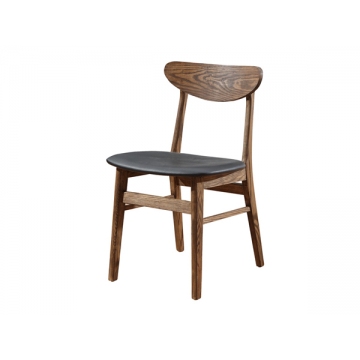 咖啡椅，淮安胡桃色实木椅
