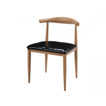 铁艺木纹餐椅，济南牛角椅
