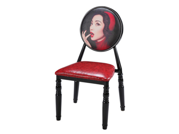 铁艺软包椅，宁波铁艺餐椅