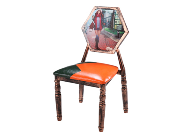 商洛菜馆椅子，复古风餐椅