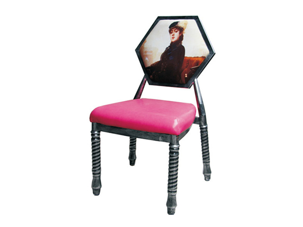 商洛工业复古风格铁艺餐椅