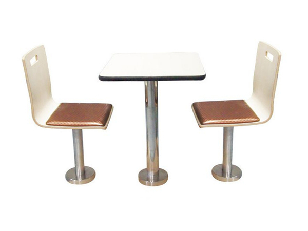 固定餐桌椅，周口钢木桌椅