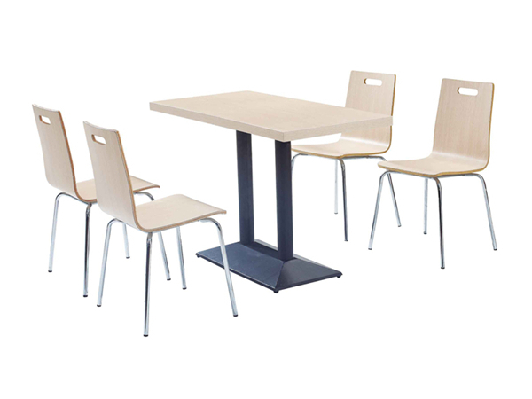 蚌埠汉堡店桌椅，钢木桌椅