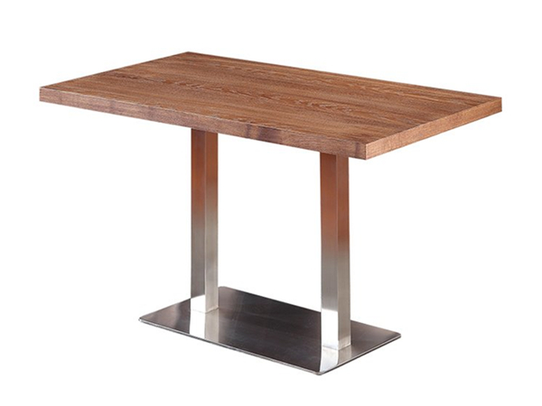 钢木西餐桌，淄博西餐家具