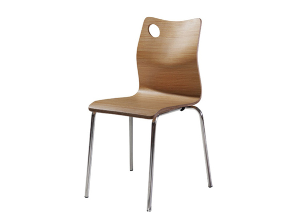 淄博钢木餐椅，弯曲木餐椅