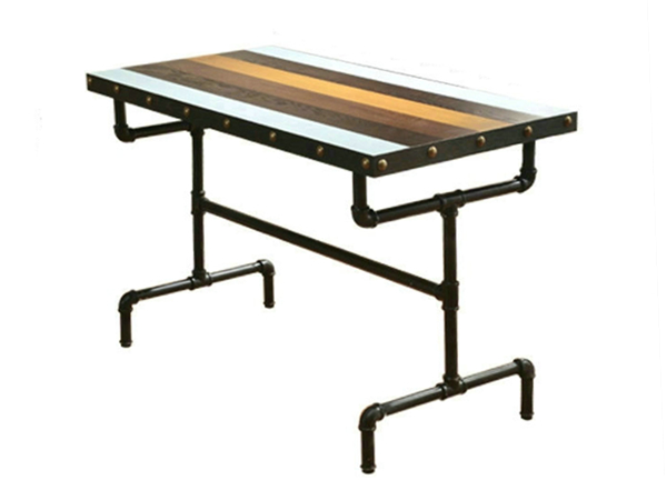 枣庄水管脚工业风钢木桌子