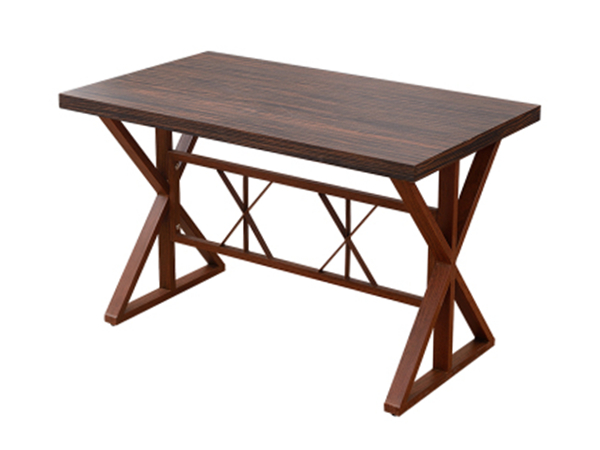 聊城时尚个性钢木餐桌定做