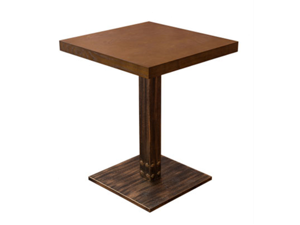 钢木西餐桌，菏泽钢木家具