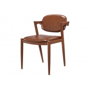 铁艺木纹餐椅，莆田扶手椅