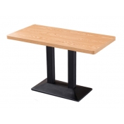 咸阳钢木桌子，三胺板餐桌
