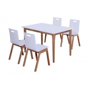 咸阳市烤漆餐桌和弯曲木椅