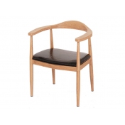 朔州总统椅，铁艺木纹餐椅