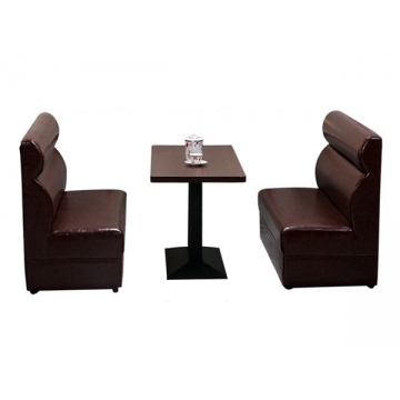 天水茶餐厅桌子和皮革沙发