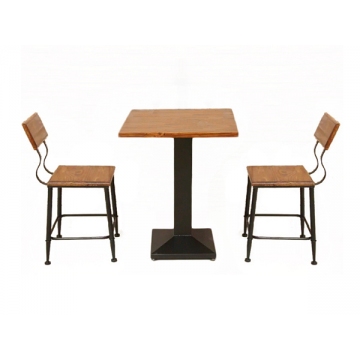 海西美式铁艺餐厅桌椅定制
