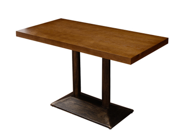 白银市西餐厅实木贴皮桌子