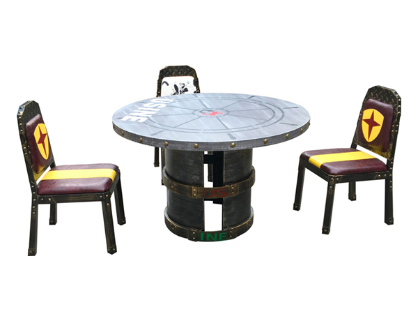 定西工业复古风主题餐桌椅