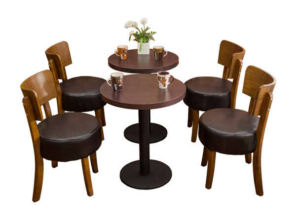 平凉钢木结构餐厅桌椅组合
