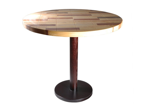 黑河时尚主题餐厅钢木桌子