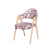 果洛时尚主题实木扶手餐椅