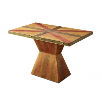 鞍山实木贴皮主题餐厅桌子