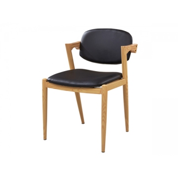 木纹扶手椅，伊犁铁艺餐椅
