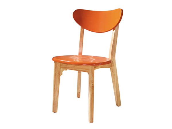 大连市奶茶店实木烤漆椅子