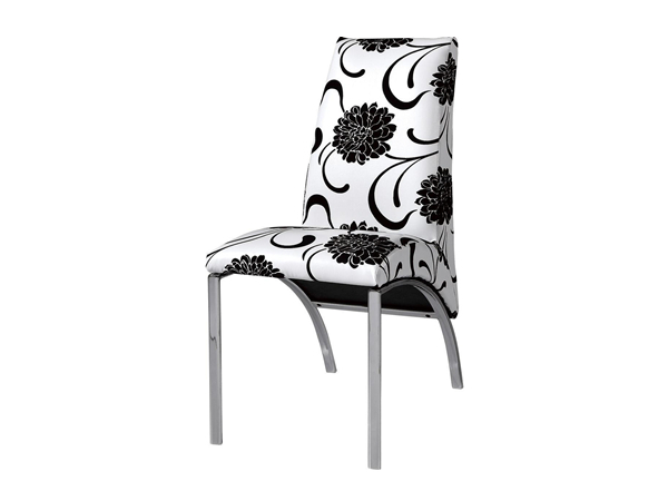 和田现代花纹皮革餐厅椅子