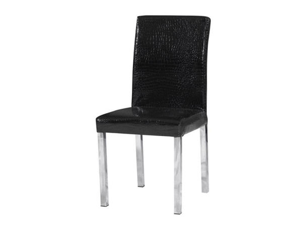 伊犁州鳄鱼纹皮革西餐椅子