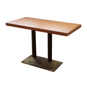 钢木餐桌，梅河口钢木家具