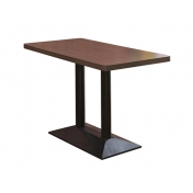 三胺板餐桌，大连钢木餐桌