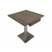 呼和浩特储物钢木餐桌定制