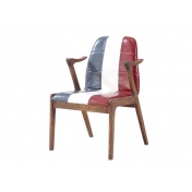 锡林郭勒北欧风格实木餐椅