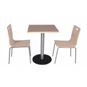 博尔塔拉钢木餐厅桌椅定制